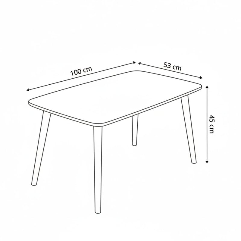 Lyvenn Soffbord 100 cm Rektangulär - Vit - Möbler - Vardagsrum - Soffbord & vardagsrumsbord - Soffbord
