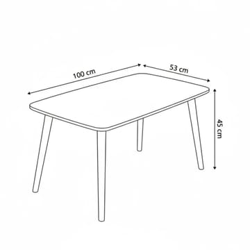 Lyvenn Soffbord 100 cm Rektangulär - Vit - Möbler - Vardagsrum - Soffbord & vardagsrumsbord - Soffbord