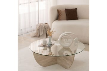 Makhan Soffbord 90 cm - Beige - Möbler - Vardagsrum - Soffbord & vardagsrumsbord - Soffbord