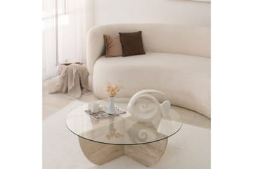 Makhan Soffbord 90 cm - Beige - Möbler - Vardagsrum - Soffbord & vardagsrumsbord - Soffbord