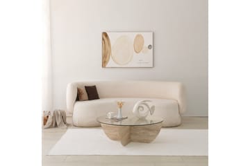 Makhan Soffbord 90 cm - Beige - Möbler - Vardagsrum - Soffbord & vardagsrumsbord - Soffbord