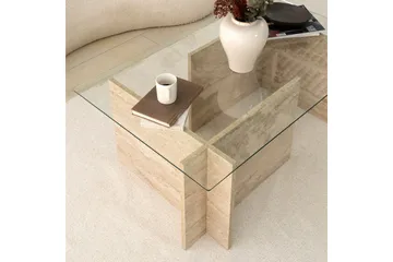 Malpani Soffbord 105 cm - Beige - Möbler - Vardagsrum - Soffbord & vardagsrumsbord - Soffbord