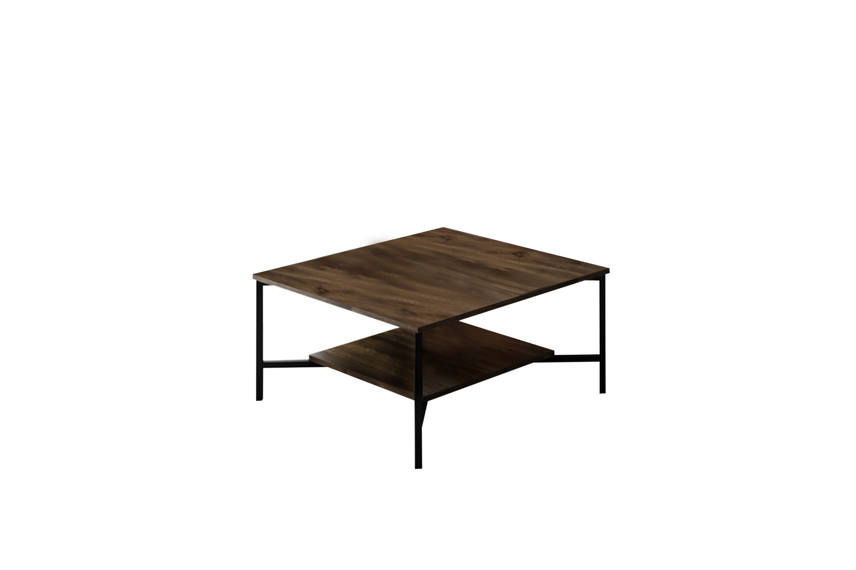 manchan soffbord 80 cm valnöt/svart -