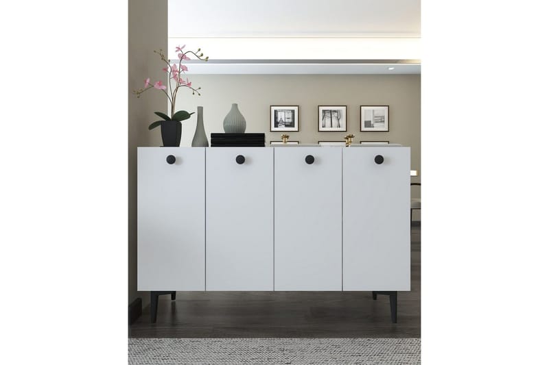 Mangvar Konsollbord 120 cm - Vit/Svart - Möbler - Vardagsrum - Soffbord & vardagsrumsbord - Avlastningsbord & konsolbord