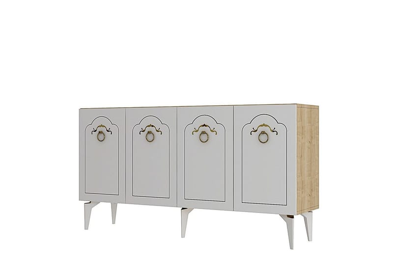 Maren Konsollbord 150 cm - Ek/Vit - Möbler - Vardagsrum - Soffbord & vardagsrumsbord - Avlastningsbord & konsolbord