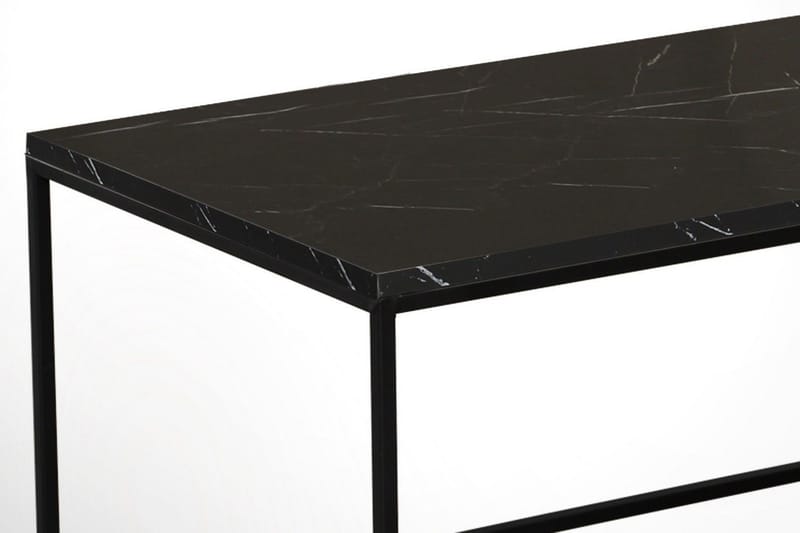 Falan Soffbord 95 cm Marmormönster - Svart - Möbler - Vardagsrum - Soffbord & vardagsrumsbord - Marmorbord