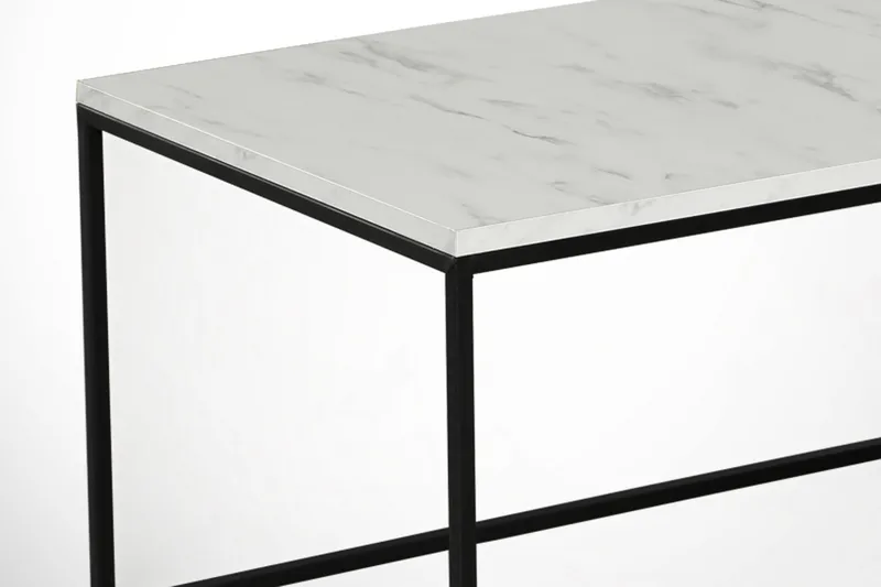 Falan Soffbord 95 cm Marmormönster - Vit/Svart/Grå - Möbler - Vardagsrum - Soffbord & vardagsrumsbord - Soffbord