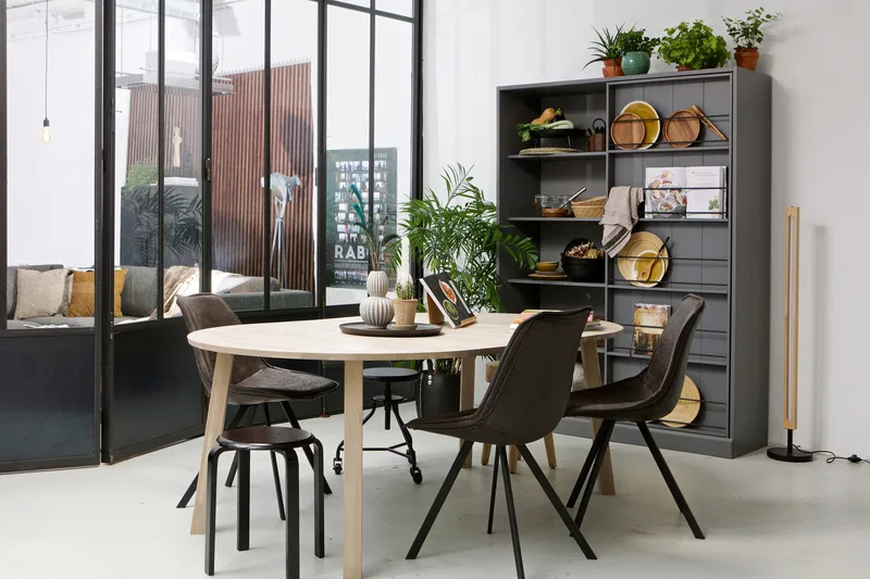 Lange Jan Förlängningsbart Matbord 120 cm Rund - Ek - Möbler - Vardagsrum - Soffbord & vardagsrumsbord - Marmorbord