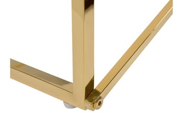 Nod Soffbord 100 cm Marmormönster - Vit/Guld - Möbler - Vardagsrum - Soffbord & vardagsrumsbord - Marmorbord