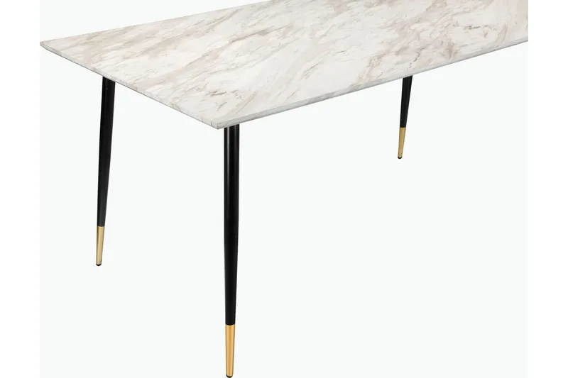 Oktoos Matbord 120 cm - Grå/Vit/Svart/Guld - Möbler - Vardagsrum - Soffbord & vardagsrumsbord - Marmorbord