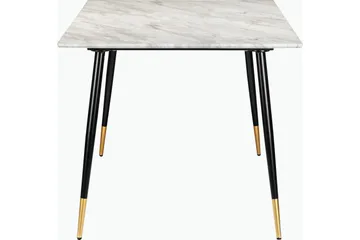 Oktoos Matbord 120 cm - Grå/Vit/Svart/Guld - Möbler - Vardagsrum - Soffbord & vardagsrumsbord - Marmorbord