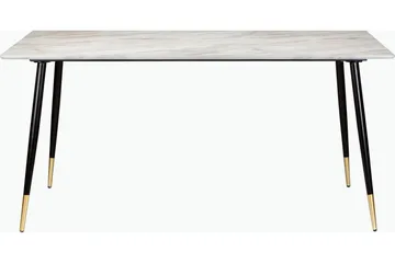 Oktoos Matbord 120 cm - Grå/Vit/Svart/Guld - Möbler - Vardagsrum - Soffbord & vardagsrumsbord - Marmorbord