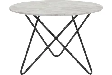 Skyarp Matbord Runt 110 cm - Grå/Vit - Möbler - Vardagsrum - Soffbord & vardagsrumsbord - Marmorbord