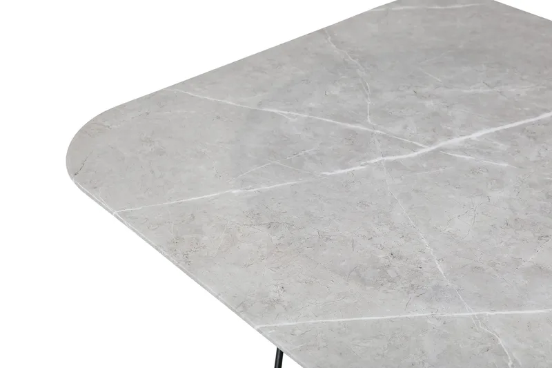 Tristar Soffbord 80 cm - Marmor/Grå/Svart - Möbler - Vardagsrum - Soffbord & vardagsrumsbord - Marmorbord