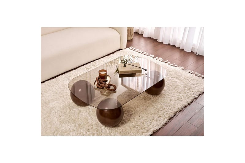 Maroulburg Soffbord 118 cm - Brons/Brun - Möbler - Vardagsrum - Soffbord & vardagsrumsbord - Soffbord
