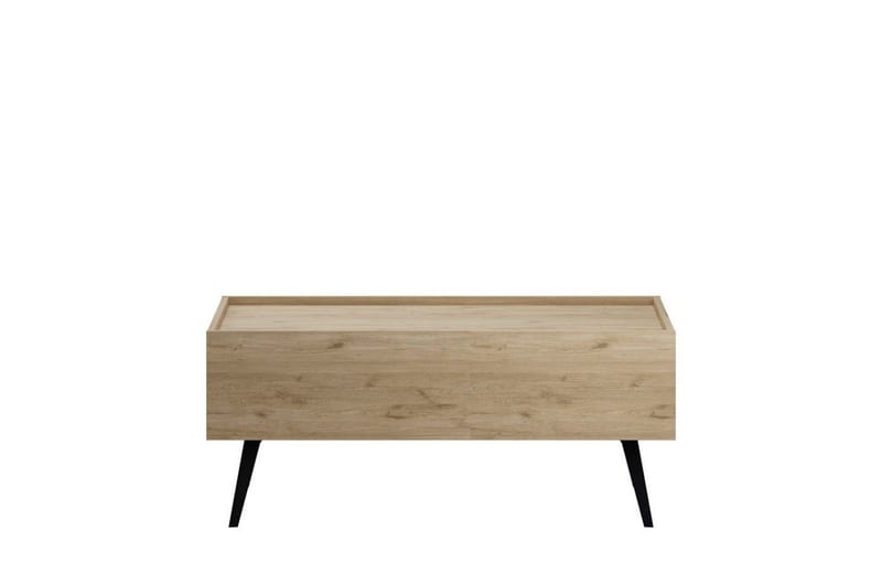 Masao Rektangulärt Ek Soffbord med Utdragbar Låda i Trä - Ljusbrun - Möbler - Vardagsrum - Soffbord & vardagsrumsbord - Soffbord