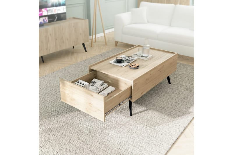 Masao Soffbord 102 cm - Ljusbrun - Möbler - Vardagsrum - Soffbord & vardagsrumsbord - Soffbord