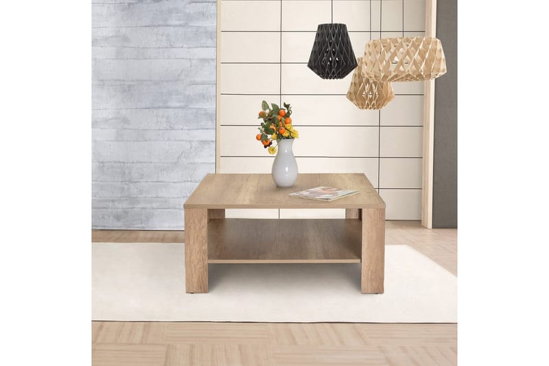 Masao Soffbord 90 cm - Ljusbrun - Möbler - Vardagsrum - Soffbord & vardagsrumsbord - Soffbord