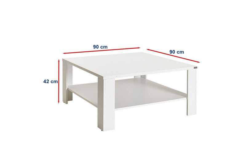 Masao Soffbord 90 cm - Vit - Möbler - Vardagsrum - Soffbord & vardagsrumsbord - Soffbord