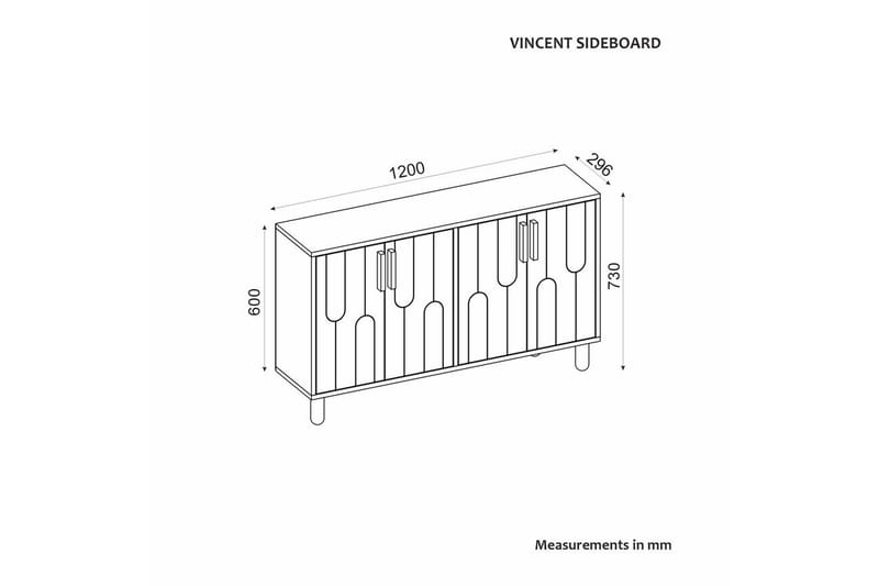 Masateru Konsollbord 120 cm - Mediumfärgat trä - Möbler - Vardagsrum - Soffbord & vardagsrumsbord - Avlastningsbord & konsolbord