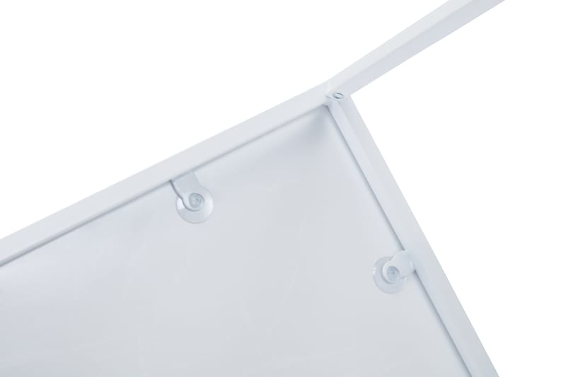 MATADOR Soffbord 80 cm Marmormönster Glas/Svart/Vit - Svart - Marmorbord - Soffbord - Bord