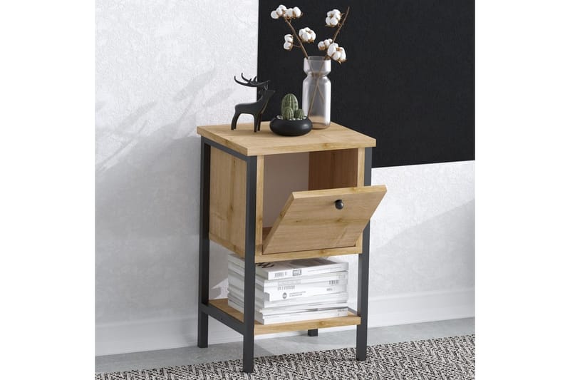 Matar Sidobord 35 cm - Brun/Svart - Möbler - Vardagsrum - Soffbord & vardagsrumsbord - Brickbord