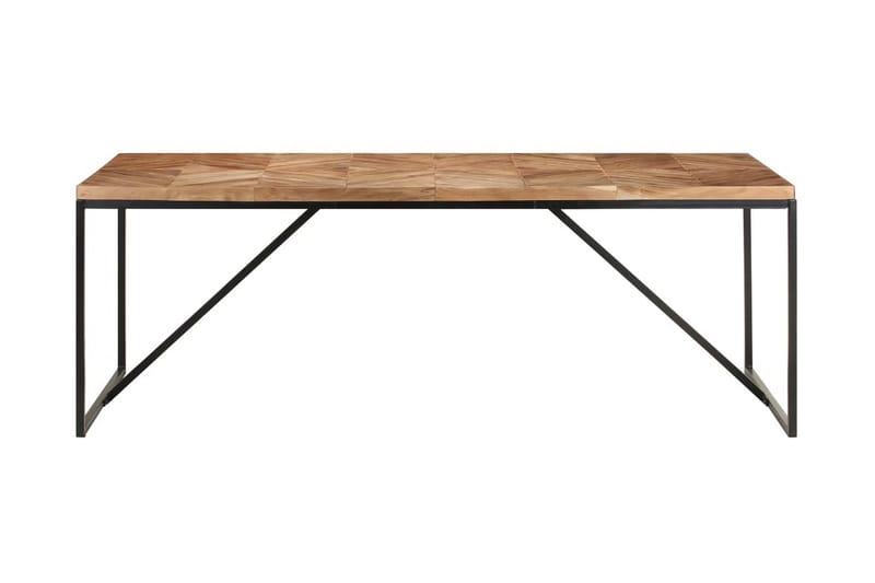 Matbord 200x90x76 cm massivt akaciaträ och mangoträ - Brun - Möbler - Matplats - Matbord & köksbord
