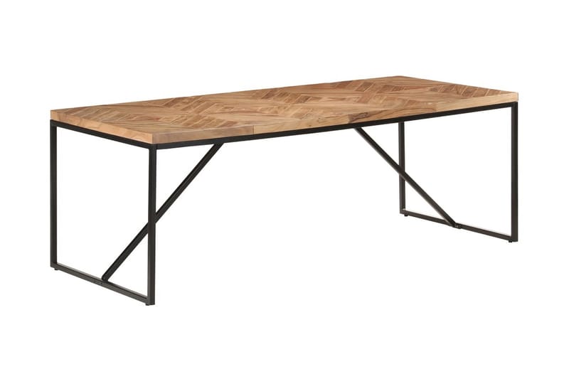 Matbord 200x90x76 cm massivt akaciaträ och mangoträ - Brun - Möbler - Matplats - Matbord & köksbord
