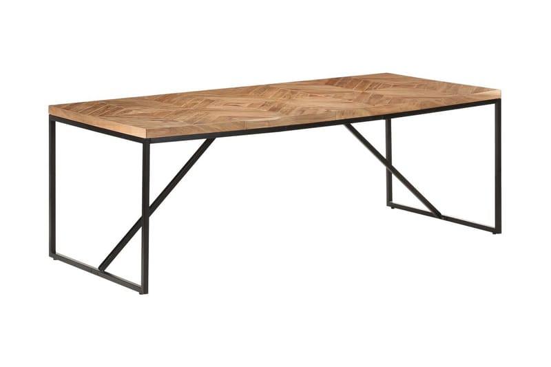 Matbord 200x90x76 cm massivt akaciaträ och mangoträ - Brun - Möbler - Matplats - Matbord & köksbord