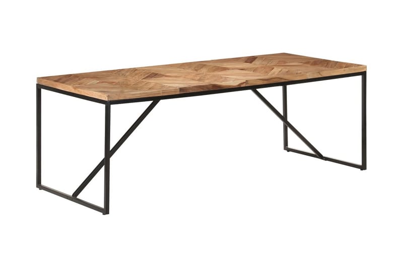 Matbord 200x90x76 cm massivt akaciaträ och mangoträ - Brun - Möbler - Matplats - Matbord & köksbord