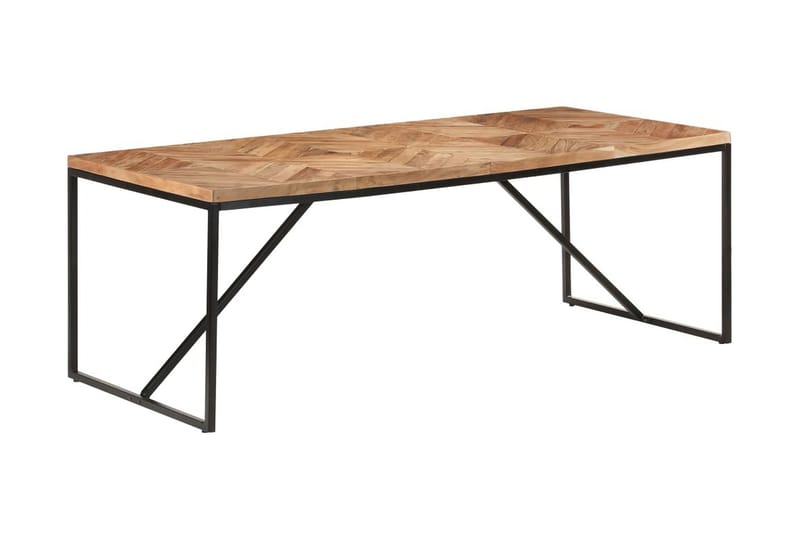 Matbord 200x90x76 cm massivt akaciaträ och mangoträ - Brun - Möbler - Matplats - Matbord & köksbord