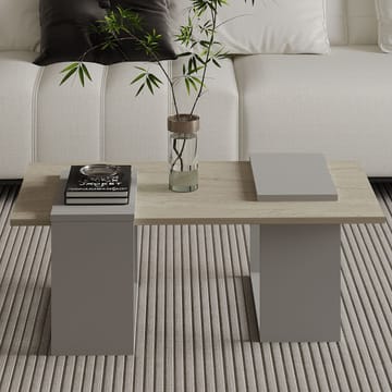 Matris Soffbord 90x37x46,6 cm - Grey och Travertine - Möbler - Vardagsrum - Soffbord & vardagsrumsbord - Soffbord