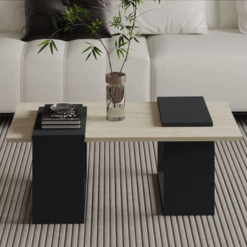 Matris Soffbord 90x37x46,6 cm - Travertine/Anthracite - Möbler - Vardagsrum - Soffbord & vardagsrumsbord - Soffbord