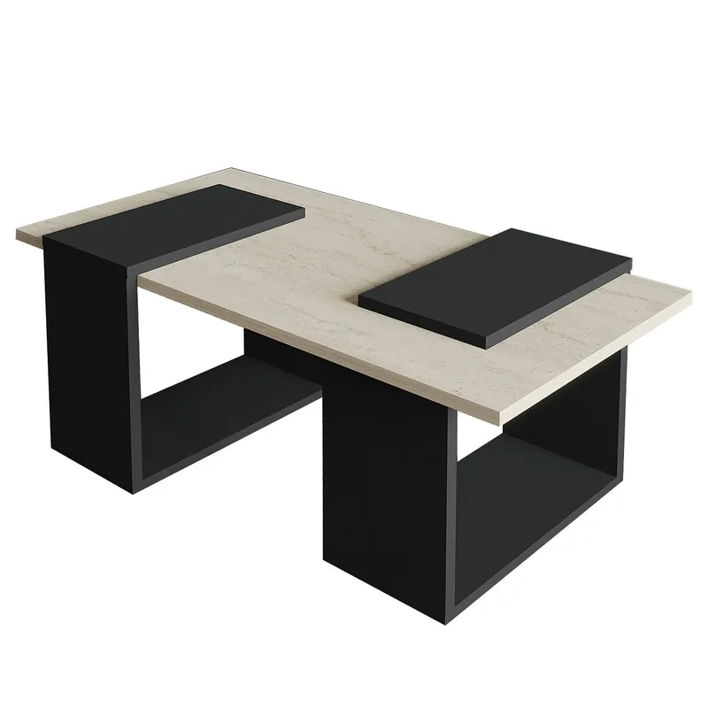 Matris Soffbord 90x37x46,6 cm, Travertine/Anthracite