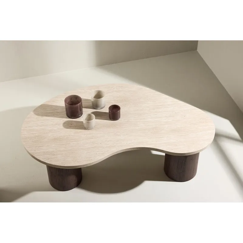 Megg Soffbord 130 cm - Beige - Möbler - Vardagsrum - Soffbord & vardagsrumsbord - Soffbord