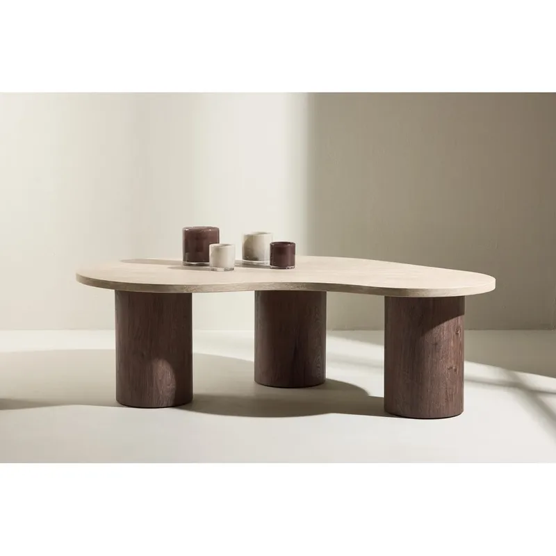 Megg Soffbord 130 cm - Beige - Möbler - Vardagsrum - Soffbord & vardagsrumsbord - Soffbord