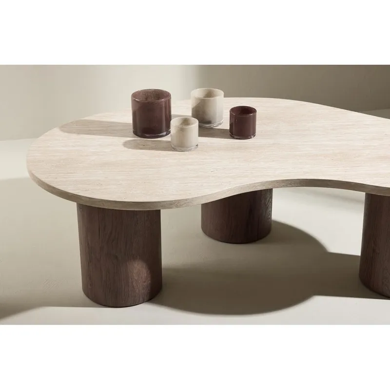 Megg Soffbord 130 cm - Beige - Möbler - Vardagsrum - Soffbord & vardagsrumsbord - Soffbord