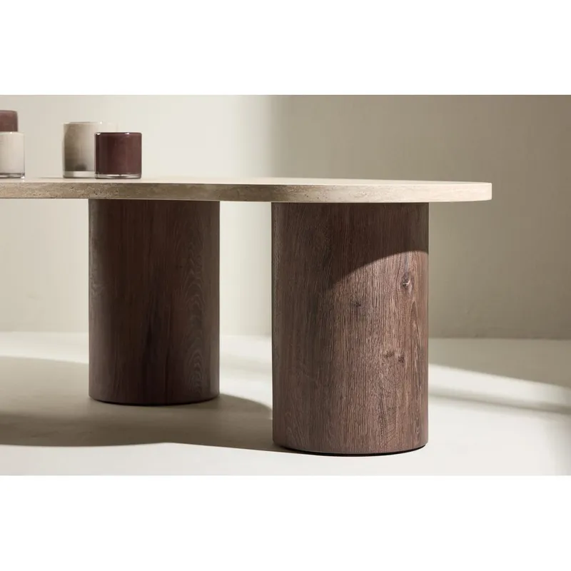 Megg Soffbord 130 cm - Beige - Möbler - Vardagsrum - Soffbord & vardagsrumsbord - Soffbord