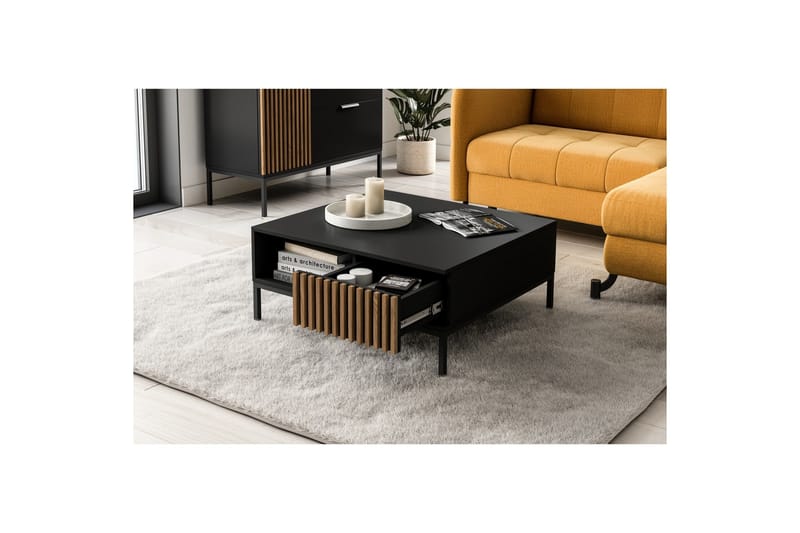 Meorati Soffbord 80 cm - Brun - Möbler - Vardagsrum - Soffbord & vardagsrumsbord - Soffbord