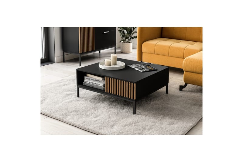 Meorati Soffbord 80 cm - Brun - Möbler - Vardagsrum - Soffbord & vardagsrumsbord - Soffbord