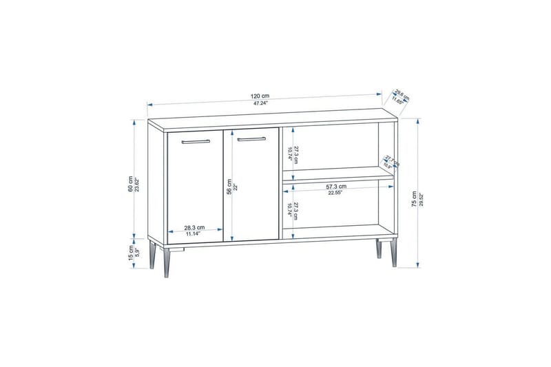 Merion Konsollbord 120 cm - Ek - Möbler - Vardagsrum - Soffbord & vardagsrumsbord - Avlastningsbord & konsolbord