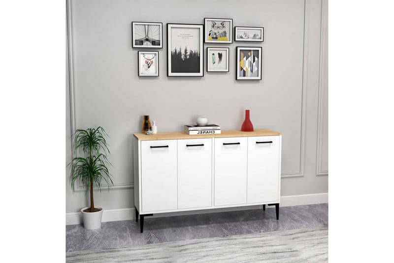 Merion Konsollbord 120 cm - Ek/Vit - Möbler - Vardagsrum - Soffbord & vardagsrumsbord - Avlastningsbord & konsolbord