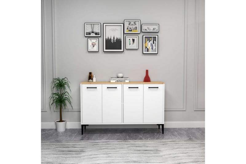 Merion Konsollbord 120 cm - Ek/Vit - Möbler - Vardagsrum - Soffbord & vardagsrumsbord - Avlastningsbord & konsolbord