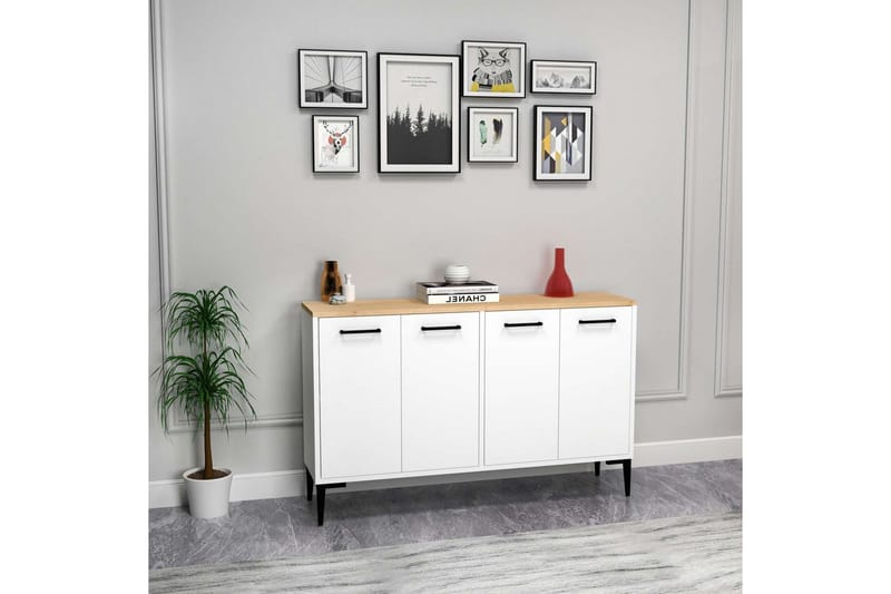 Merion Konsollbord 120 cm - Ek/Vit - Möbler - Vardagsrum - Soffbord & vardagsrumsbord - Avlastningsbord & konsolbord