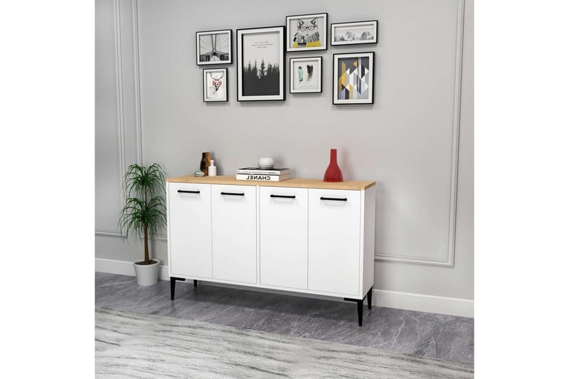 Merion Konsollbord 120 cm - Ek/Vit - Möbler - Vardagsrum - Soffbord & vardagsrumsbord - Avlastningsbord & konsolbord