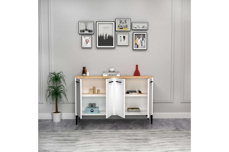 Merion Konsollbord 120 cm - Ek/Vit - Möbler - Vardagsrum - Soffbord & vardagsrumsbord - Avlastningsbord & konsolbord