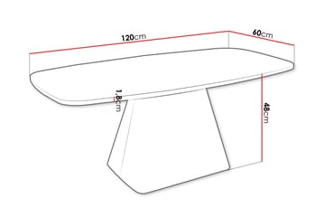 Meylor Soffbord 120 cm - Beige - Möbler - Vardagsrum - Soffbord & vardagsrumsbord - Soffbord