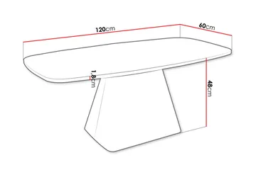 Meylor Soffbord 120 cm - Beige/Svart - Möbler - Vardagsrum - Soffbord & vardagsrumsbord - Soffbord