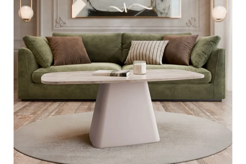 Meylor Soffbord 120 cm - Brun/Beige - Möbler - Vardagsrum - Soffbord & vardagsrumsbord - Soffbord