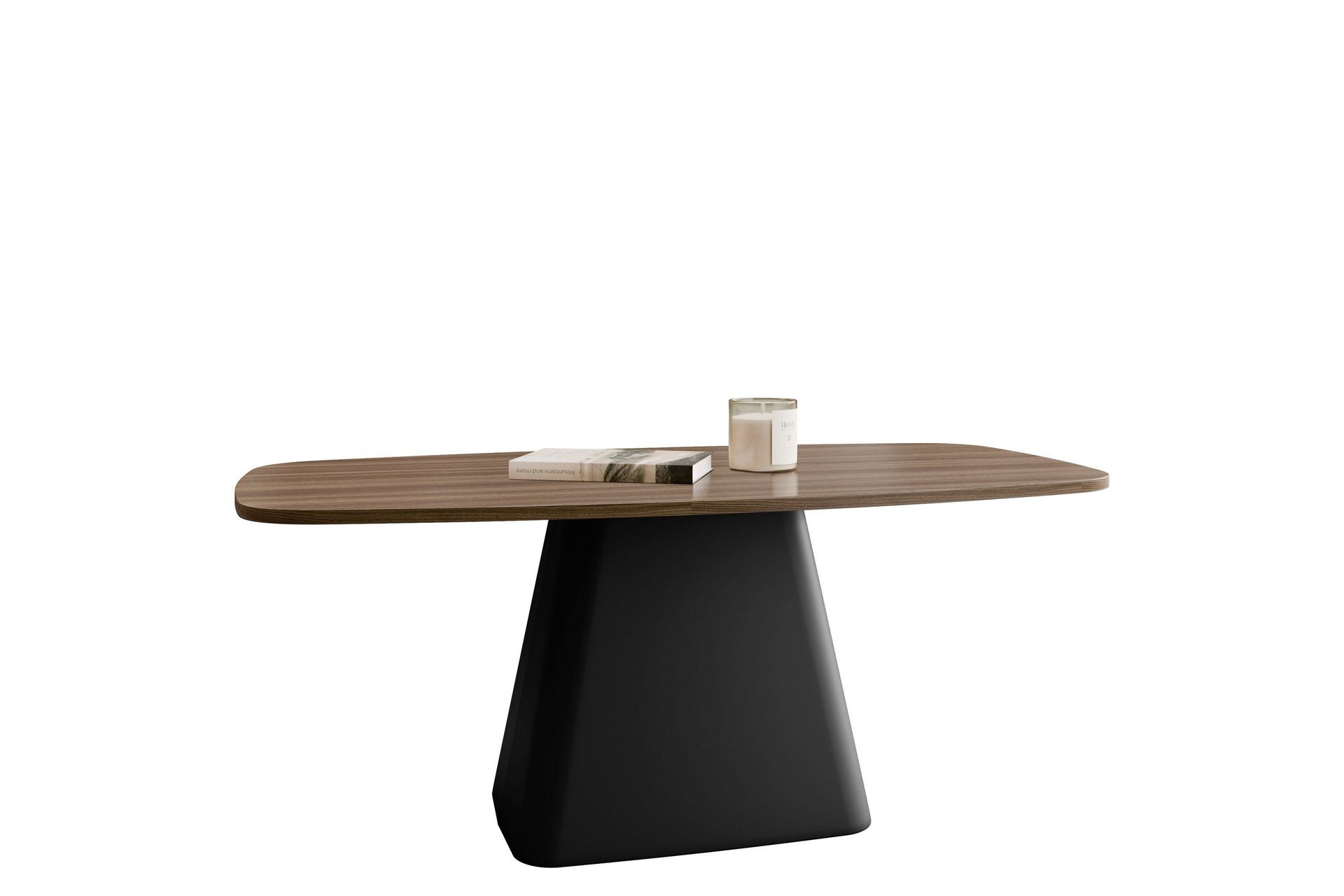 meylor soffbord 120 cm - brun/svart